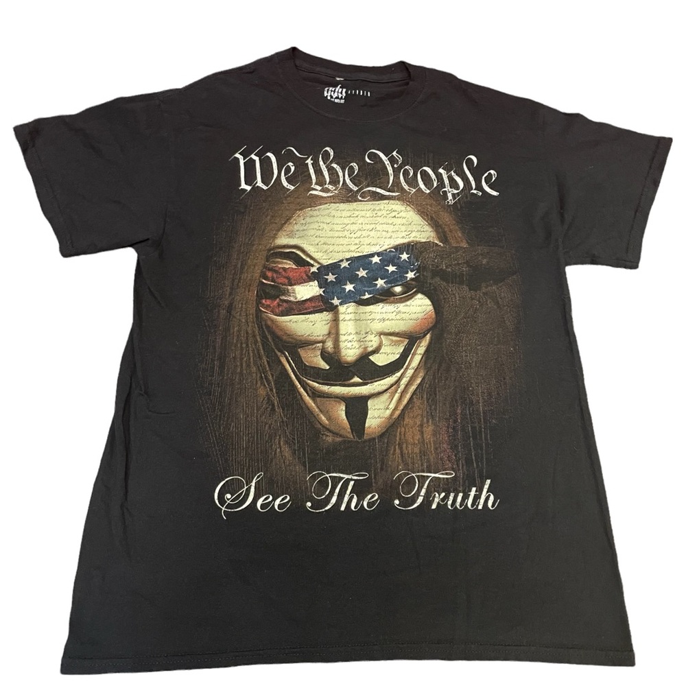 Vintage We The People Anonymous Tee Shirt